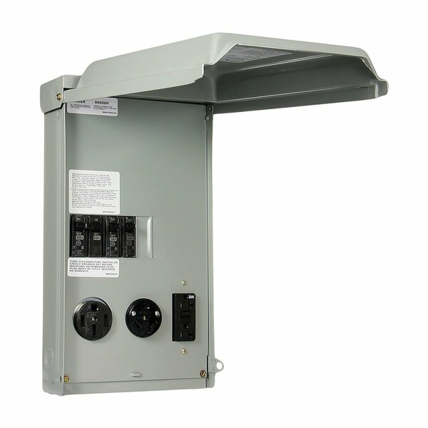 Current Rv Outlet Box, 100 A, 120, 240 V, Surface Mounting GE1LU532SS